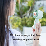 Quạt mini cầm tay nhỏ gọn bỏ túi, vịt hồng, vịt xanh dương, vịt xanh lá, vịt trắng, phiên bản phun sơn hồng, phiên bản phun sơn xanh dương, phiên bản phun sơn xanh lá, phiên bản phun sơn trắng