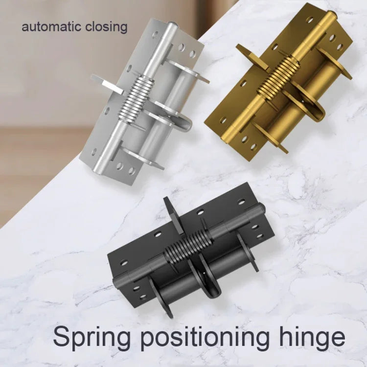 Bản Lề Đóng Cửa Tự Động Đa Năng 4 Inch, Màu Thép Bạc, Đen, Màu Thép Vàng