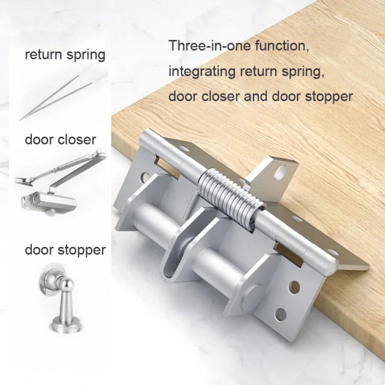 Bản Lề Đóng Cửa Tự Động Đa Năng 4 Inch, Màu Thép Bạc, Đen, Màu Thép Vàng