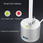 Bộ chuyển đổi sạc USB đế kim loại có đèn LED cho Apple Pencil 1, A48 bạc, A48 đen, A48 vàng hồng