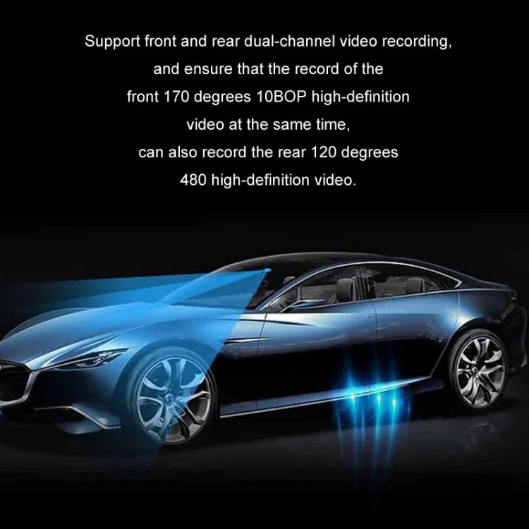 Máy ghi hình lái xe đa ngôn ngữ 3 ống kính video HD 1080P, F10