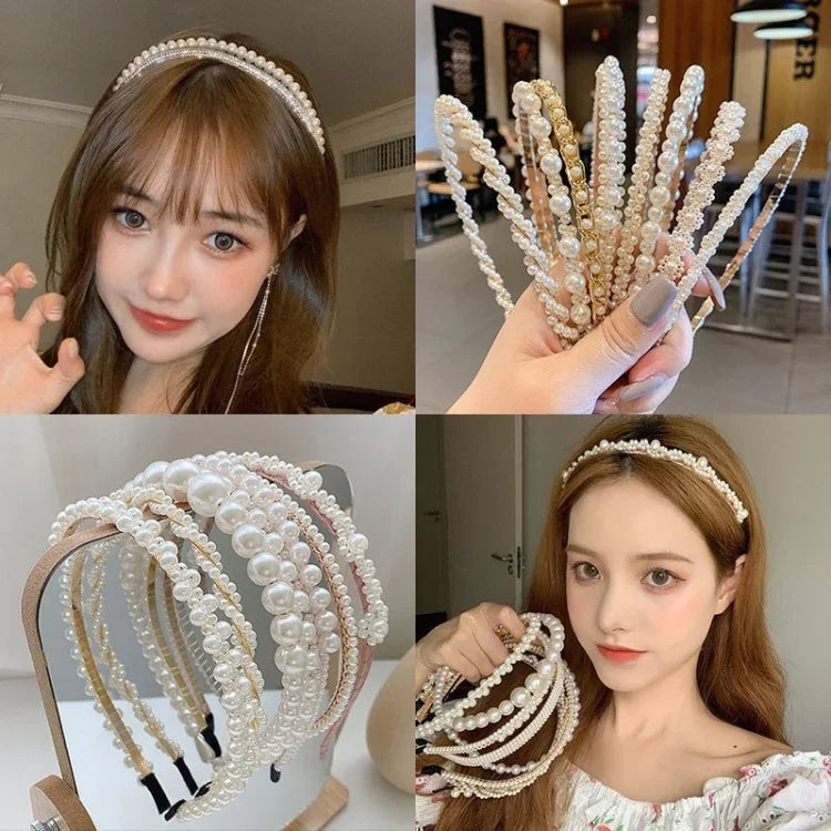 Băng Đô Ngọc Trai Ngọt Ngào Phong Cách Cổ Điển Đa Năng Phụ Kiện Tóc, 1A, 2B, 3C, 4, 5, 6, 7, 8, 9, 10, 11, 12, 13, 14, 15, 16, 17, 18, 19, 20