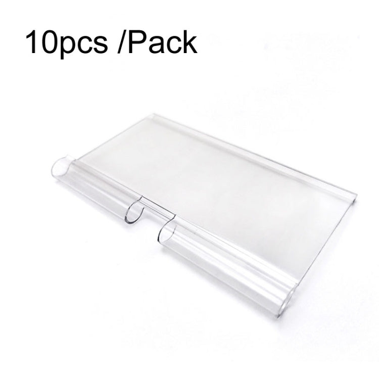 10 cái / gói dải nhãn bảng giá trưng bày siêu thị, 40 x 60mm, 40 x 80mm, 40 x 100mm