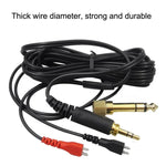 Dây âm thanh tai nghe cho Sennheiser HD25 / HD560 / HD540 / HD480 / HD430 / HD250, ZS0093 trái dài phải ngắn, ZS0093 hai bên tương đương