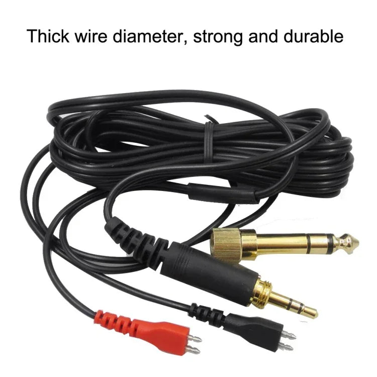 Dây âm thanh tai nghe cho Sennheiser HD25 / HD560 / HD540 / HD480 / HD430 / HD250, ZS0093 trái dài phải ngắn, ZS0093 hai bên tương đương