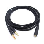 Dây âm thanh 2 trong 1 3.5mm cho Kingston Skyline Alpha Cloud II, ZS0174 màu đen