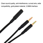 Dây âm thanh 2 trong 1 3.5mm cho Kingston Skyline Alpha Cloud II, ZS0174 màu đen