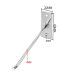 10 cái móc treo trang sức dày 4mm cho tường, móc dây đơn, dài 5cm, 10cm, 15cm, 20cm, 25cm