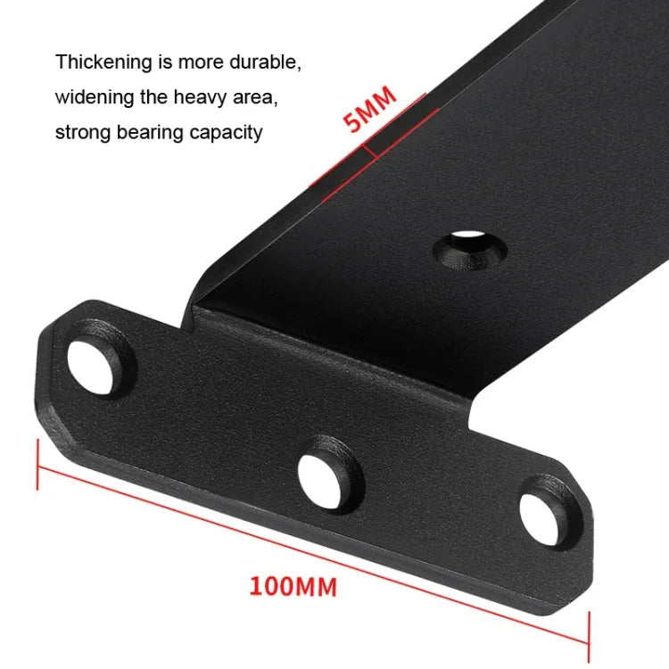 Tấm ngăn kệ sách giá đỡ tam giác dày 5mm, 150mm đen, 200mm đen, 250mm đen, 300mm đen, 150mm trắng, 200mm trắng, 250mm trắng, 300mm trắng