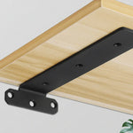 Tấm ngăn kệ sách giá đỡ tam giác dày 5mm, 150mm đen, 200mm đen, 250mm đen, 300mm đen, 150mm trắng, 200mm trắng, 250mm trắng, 300mm trắng