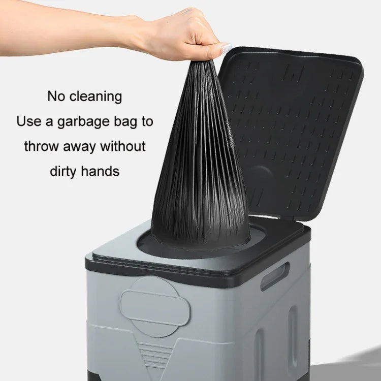 Nhà vệ sinh gấp di động ngoài trời khẩn cấp, màu xám đậm, xanh quân đội, đen tuyền