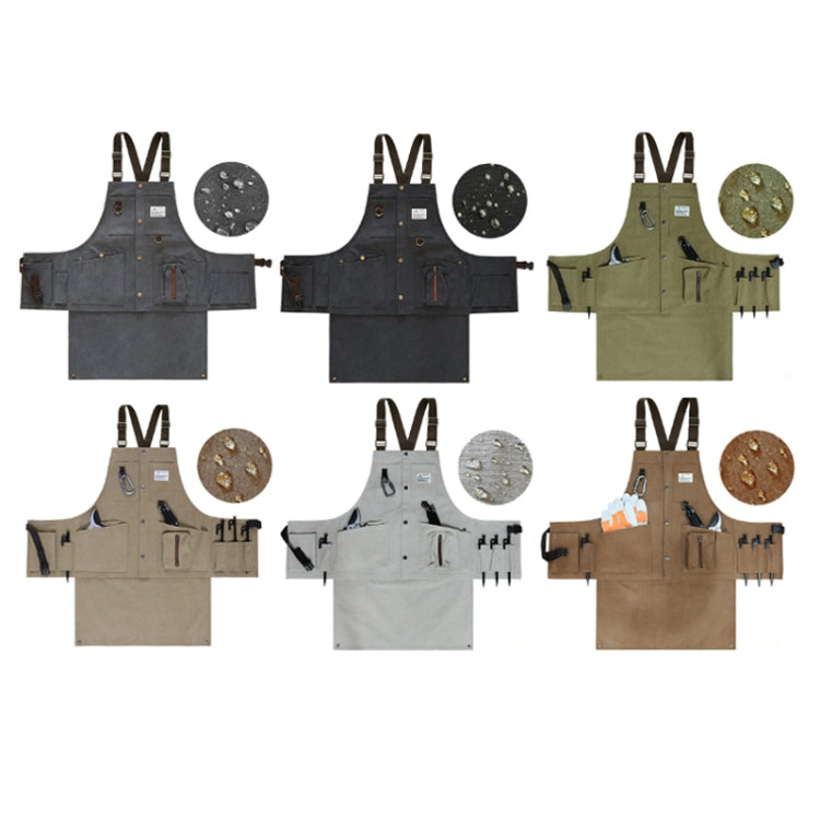Canvas Electric Craftsmen Multi Pocket Tool Apron
