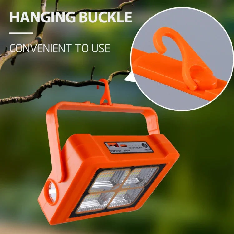 Đèn pha năng lượng mặt trời di động, đèn pin chiếu sáng khẩn cấp, 144 đèn LED