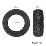Lốp không săm dày 10 x 3.0 10 inch cho xe scooter điện địa hình Ulip Dualtron Zero 10X, Kaabo Wolf Warrior, Kaabo Mantis 10, không có van, có van
