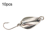 Mồi câu giả loại thìa móc đơn hình miệng ngựa, sequin dưa hấu, 10 cái 5g, 10 cái 3.5g, 10 cái 2.5g, 10 cái 2g lưới, 10 cái 2g bướm