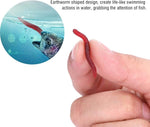 Mồi câu giả giun đất đỏ phát sáng dài 3.5cm, 5 túi 20 cái/túi, 5 túi 50 cái/túi, 5 túi 100 cái/túi, 5 túi 200 cái/túi