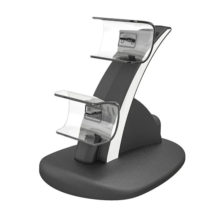 iplay HBP-253 Đế sạc đôi không dây cho tay cầm chơi game PS5, giá đỡ đặt, HBP-253 (Trắng), HBP-253 (Đen)