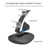 iplay HBP-253 Đế sạc đôi không dây cho tay cầm chơi game PS5, giá đỡ đặt, HBP-253 (Trắng), HBP-253 (Đen)