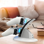 iplay HBP-253 Đế sạc đôi không dây cho tay cầm chơi game PS5, giá đỡ đặt, HBP-253 (Trắng), HBP-253 (Đen)