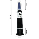 Máy đo đường quả cầm tay Refractometer Brix 0-32, RF001BX kèm hộp nhựa