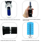Máy đo đường quả cầm tay Refractometer Brix 0-32, RF001BX kèm hộp nhựa
