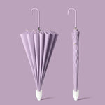 Ô Tự Động 16 Xương Tay Cầm Dài Dùng Đôi Che Nắng Và Che Mưa, Có Bao Chống Thấm Màu Be, Có Bao Chống Thấm Màu Đen, Có Bao Chống Thấm Màu Tím, Có Bao Chống Thấm Màu Xanh Lá, Có Bao Chống Thấm Màu Trắng, Có Bao Chống Thấm Màu Matcha