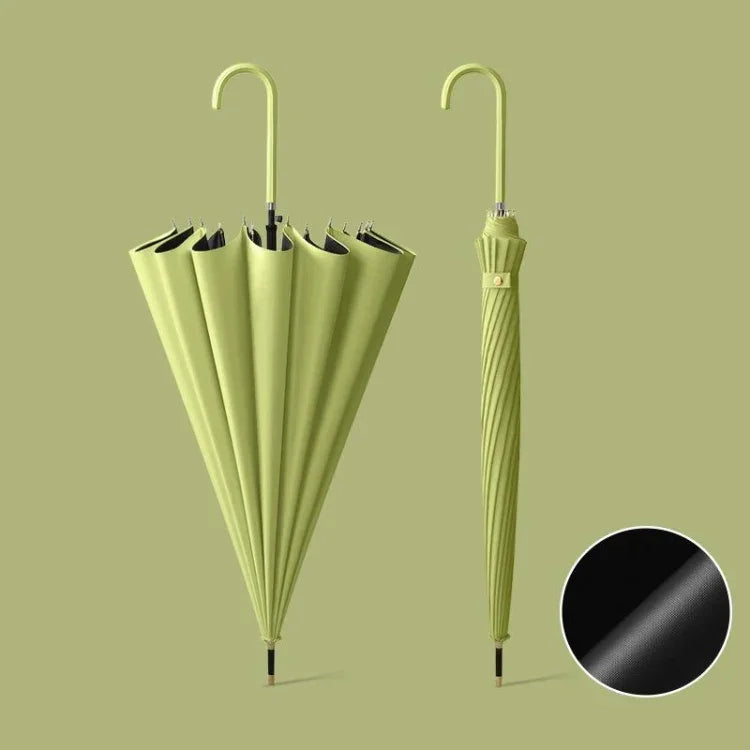 Ô Tự Động 16 Xương Tay Cầm Dài Dùng Đôi Che Nắng Và Che Mưa, Có Bao Chống Thấm Màu Be, Có Bao Chống Thấm Màu Đen, Có Bao Chống Thấm Màu Tím, Có Bao Chống Thấm Màu Xanh Lá, Có Bao Chống Thấm Màu Trắng, Có Bao Chống Thấm Màu Matcha