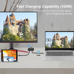 Công tắc hai chiều Type-C / USB-C 8K30 10Gbps bộ chia HD, KC-C201, máy đơn C201