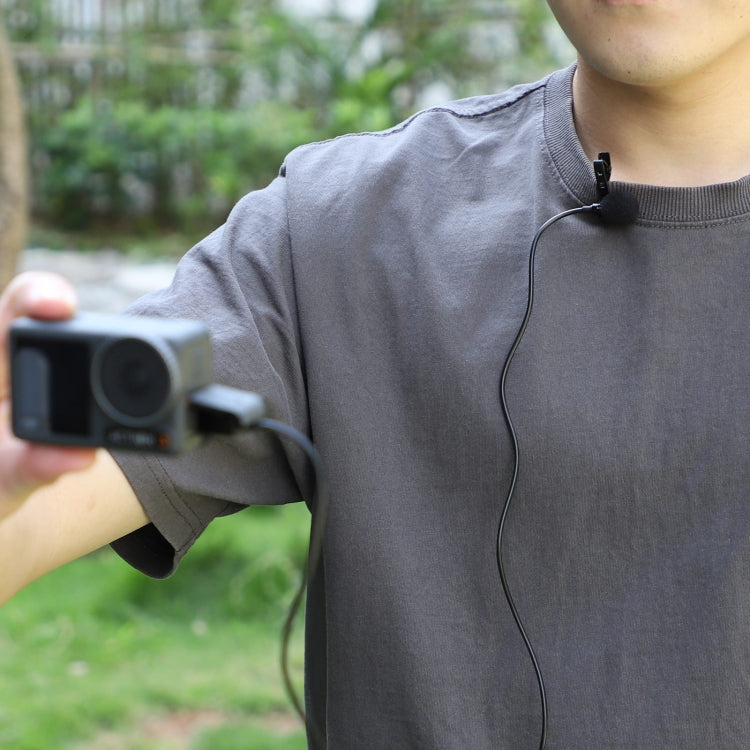 Microphone cổ Sunnylife MC490 ghi âm chuyển động cho camera, dành cho DJI Action3/2, Insta360 ONE RS, Insta360 ONE X2/X3/1 inch 360 Edition
