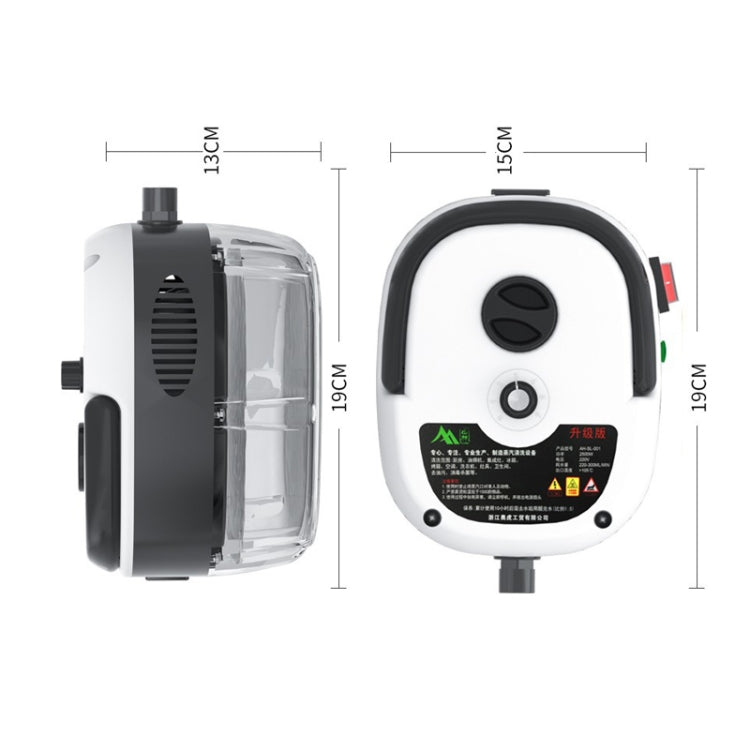 Máy làm sạch bằng hơi nước áp suất cao và nhiệt độ cao 2500W cho bếp, phòng tắm, đồ nội thất, màu trắng, phích cắm UK 220V