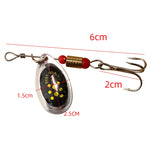 Bộ mồi câu giả sequin Roadrunner, giao màu ngẫu nhiên, 5 cái, 10 cái