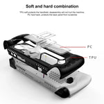 Ốp bảo vệ PC+TPU cho máy chơi game ASUS Rog Ally kèm giá đỡ, PC+TPU Đen+Trong suốt