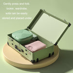 Máy giặt mini gấp gọn di động cho gia đình, giặt đồ lót, màu xanh quả, xanh hồ, xanh quả + đèn xanh kháng khuẩn