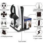 iplay Đế sạc quạt làm mát tay cầm chơi game PS5 kèm giá đỡ đĩa, HBP-271