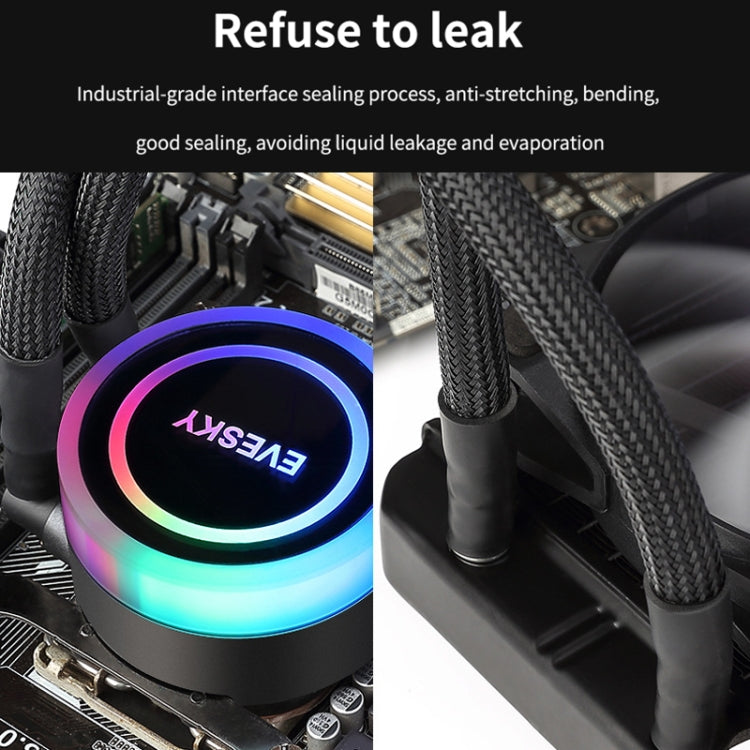 Quạt làm mát CPU EVESKY RGB, bộ tản nhiệt chất lỏng tích hợp, 120mm nhiều màu, 120mm RGB, 240mm, 360mm