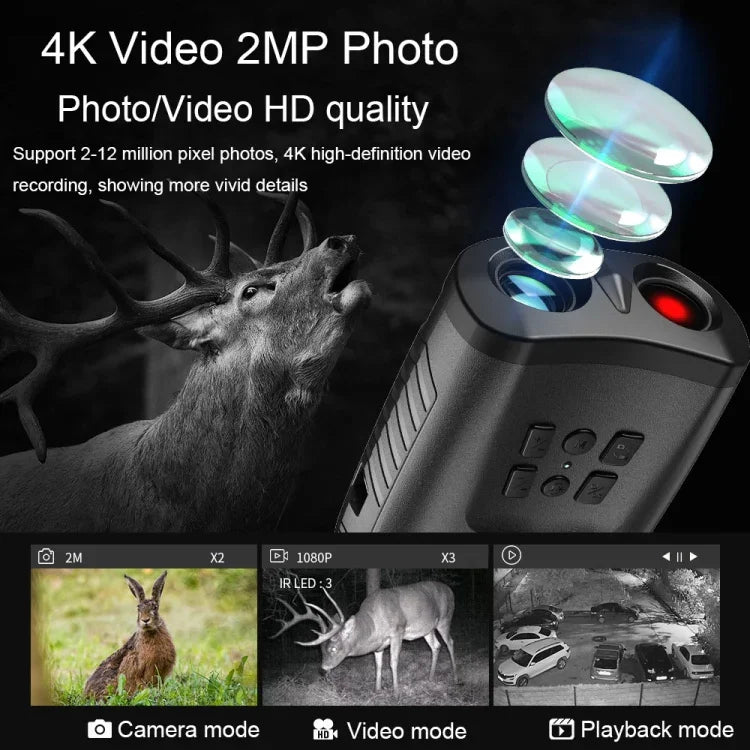 Ống nhòm kỹ thuật số hồng ngoại nhìn ban đêm di động màn hình LCD HD 3 inch APEXEL, APL-NV009