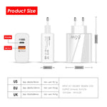 Bộ sạc GaN 65W cổng đôi USB-C/Type-C+USB A502, sạc nhanh QC3.0 cho laptop đa năng, phích cắm EU màu đen, phích cắm EU màu trắng, phích cắm US màu đen, phích cắm US màu trắng, phích cắm UK màu đen, phích cắm UK màu trắng
