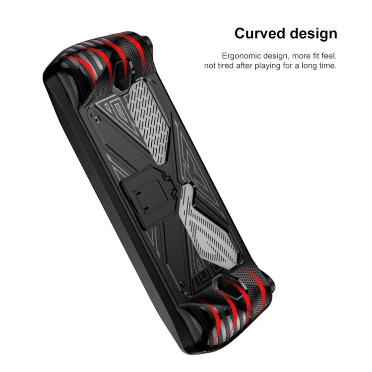 Ốp mềm TPU cho máy chơi game Asus ROG Ally kèm giá đỡ, TPU Đen, TPU Trắng