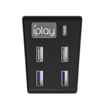 iplay HBP-308 Cho Sony PS5 Bộ chia USB3.0 5 trong 1 Kết nối mở rộng truyền dữ liệu, Cho Sony PS5