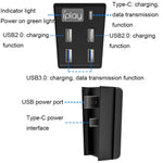 iplay HBP-308 Cho Sony PS5 Bộ chia USB3.0 5 trong 1 Kết nối mở rộng truyền dữ liệu, Cho Sony PS5