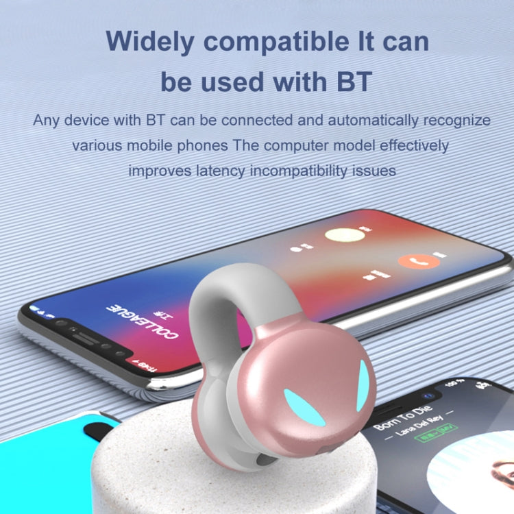 Tai nghe Bluetooth thể thao kinh doanh kiểu kẹp tai âm thanh nổi ngoài không làm đau tai, YX03 (Đen), YX03 (Trắng), YX03 (Hồng), YX03 (Xám)