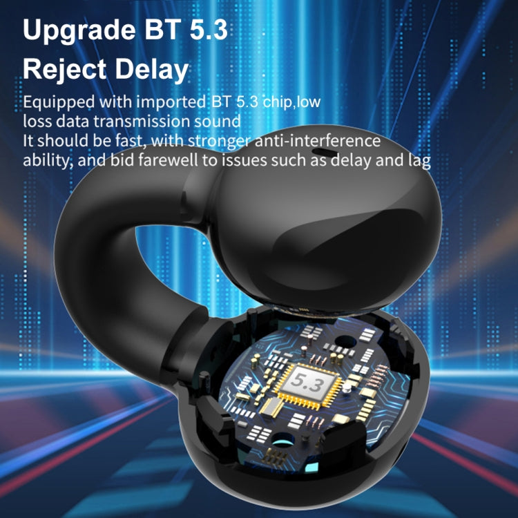 Tai nghe Bluetooth thể thao kinh doanh kiểu kẹp tai âm thanh nổi ngoài không làm đau tai, YX03 (Đen), YX03 (Trắng), YX03 (Hồng), YX03 (Xám)