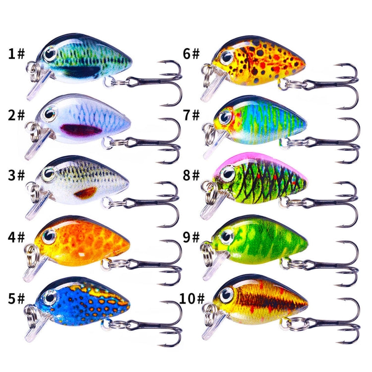 Mồi câu Luya nổi nhỏ béo 2.5cm 1.5g HENGJIA in 3D mini