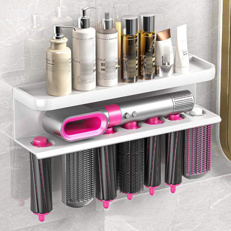 Giá kệ treo tường cho Dyson Airwrap, loại A màu đen vàng, loại B màu đen vàng, loại A màu đen, loại B màu đen, loại C gập xuống, loại C gập lên