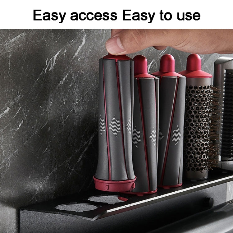Giá kệ treo tường cho Dyson Airwrap, loại A màu đen vàng, loại B màu đen vàng, loại A màu đen, loại B màu đen, loại C gập xuống, loại C gập lên