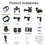 Camera thể thao ngoài trời chống nước màn hình kép màu WIFI HD 4K, Q60AR