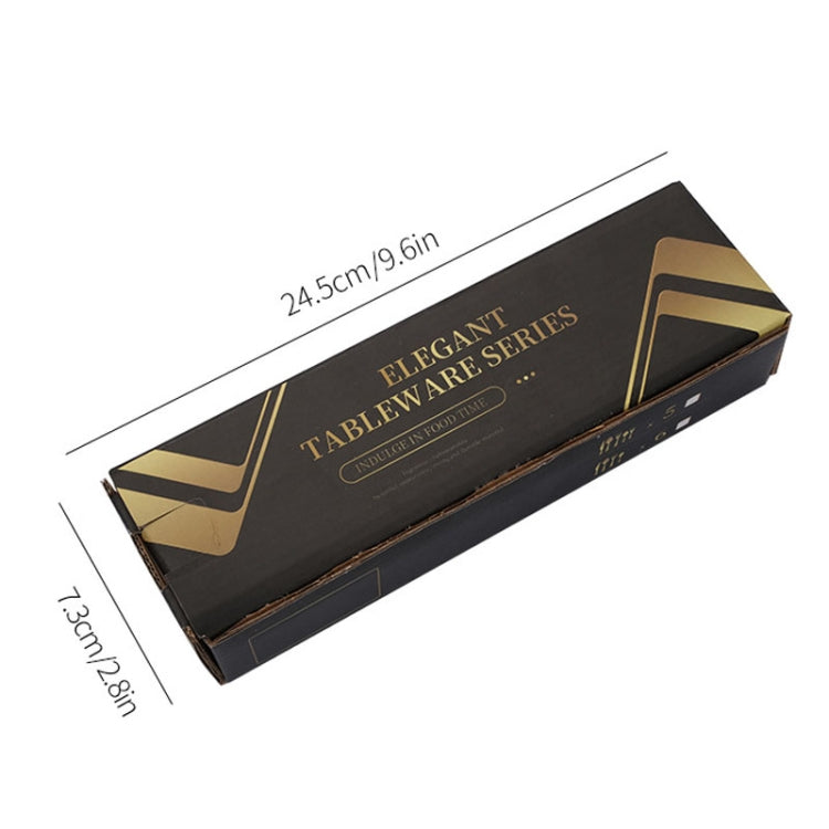 Bộ dao và dĩa mạ vàng 16 món/hộp carton, bộ dao kéo kiểu phương Tây, màu thép không gỉ, vàng, vàng hồng, nhiều màu, đen