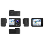 Camera thể thao chống rung IP68 màn hình kép cảm ứng từ xa WIFI HD 5K/30FPS, Camera 5K + thẻ 64G, Camera 5K + thẻ 128G