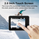Camera thể thao chống rung IP68 màn hình kép cảm ứng từ xa WIFI HD 5K/30FPS, Camera 5K + thẻ 64G, Camera 5K + thẻ 128G