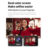 Camera thể thao chống rung IP68 màn hình kép cảm ứng từ xa WIFI HD 5K/30FPS, Camera 5K + thẻ 64G, Camera 5K + thẻ 128G